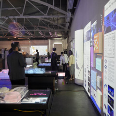 Photo of student work on show at the IDEAS campus