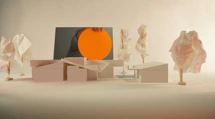 Image of a model for a house in Los Angeles