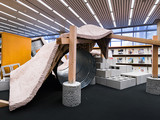 Installation set inside the Loeb Library at the Harvard Graduate School of Design.