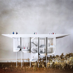 Miami House, Honorable Mention in 2019 HOME Competition; physical concept model