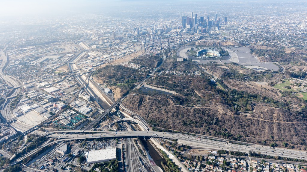 Aerial view of Los Angeles