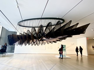Black Flower Antenna, Reconstructions Exhibition Museum of Modern Art 2021. Photo Courtesy Berfin Evrim.