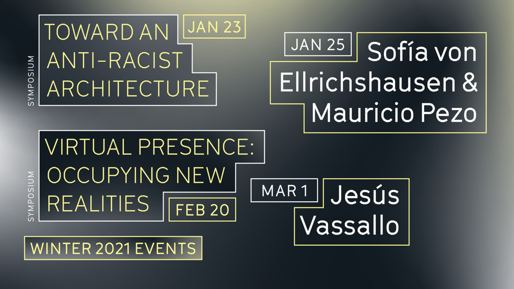 Winter 2021 Events Calendar at UCLA Architecture and Urban Design