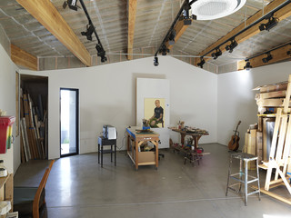 Interior shot of studio and workshop