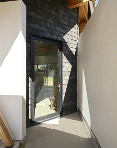 Photo of entryway with slate cladding