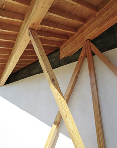 Photo of wooden beams
