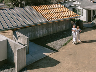 Exterior shot of courtyard