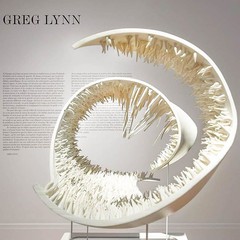 Image of a shell-like circular sculpture