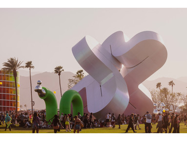 Vibrant Art Installation at Coachella 2025