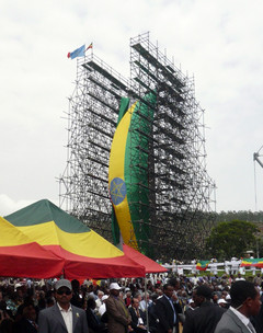 Aksum Obelisk repatriated, Ethiopia, 2008