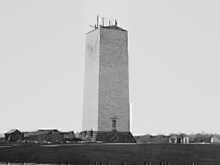 Washington Monument under construction, c. 1860