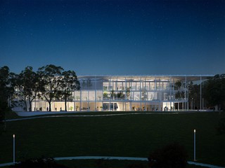 Rendering of proposed Houston Endowment Headquarters