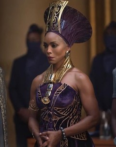 Queen Ramonda’s 3D Printed Crown and Neckpiece. Image courtesy Disney, Marvel Studios