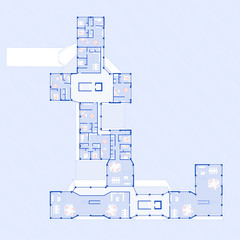 Sixth floor plan drawing.