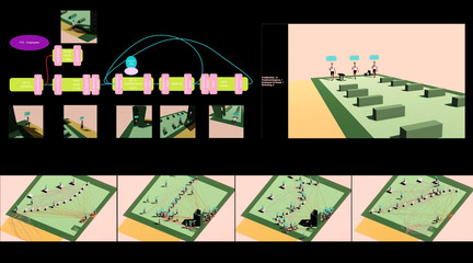 Student work from the technology seminar, Adapting to the Next Normal