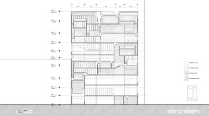 Transverse section drawing.