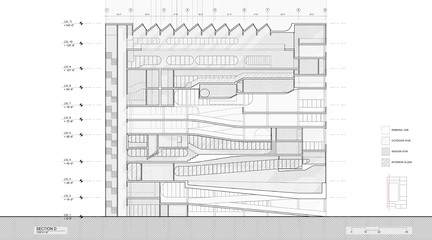 Longitudinal section drawing.