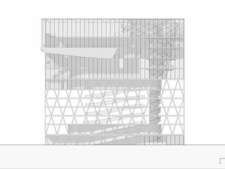 South elevation drawing.