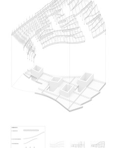 Exploded axonometric diagram describing structural components.