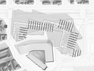 Plan drawing of a housing development in Los Angeles.