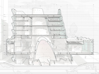 Longitudinal section drawing.