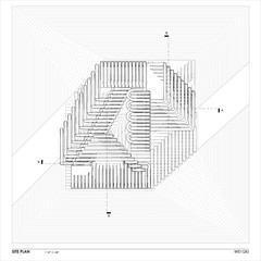 Site plan drawing of an architectural folly.