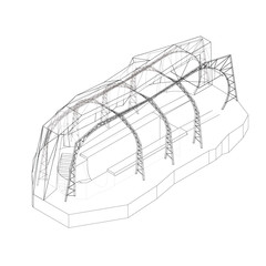 Student work from the undergrad studio, Sarcophagus: House in the Airstream