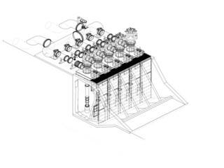 Drawing of a new media technology