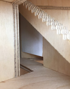 Photograph of physical model stairs