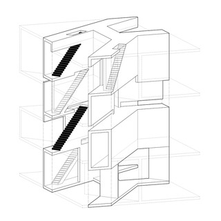 Three dimensional drawing of building